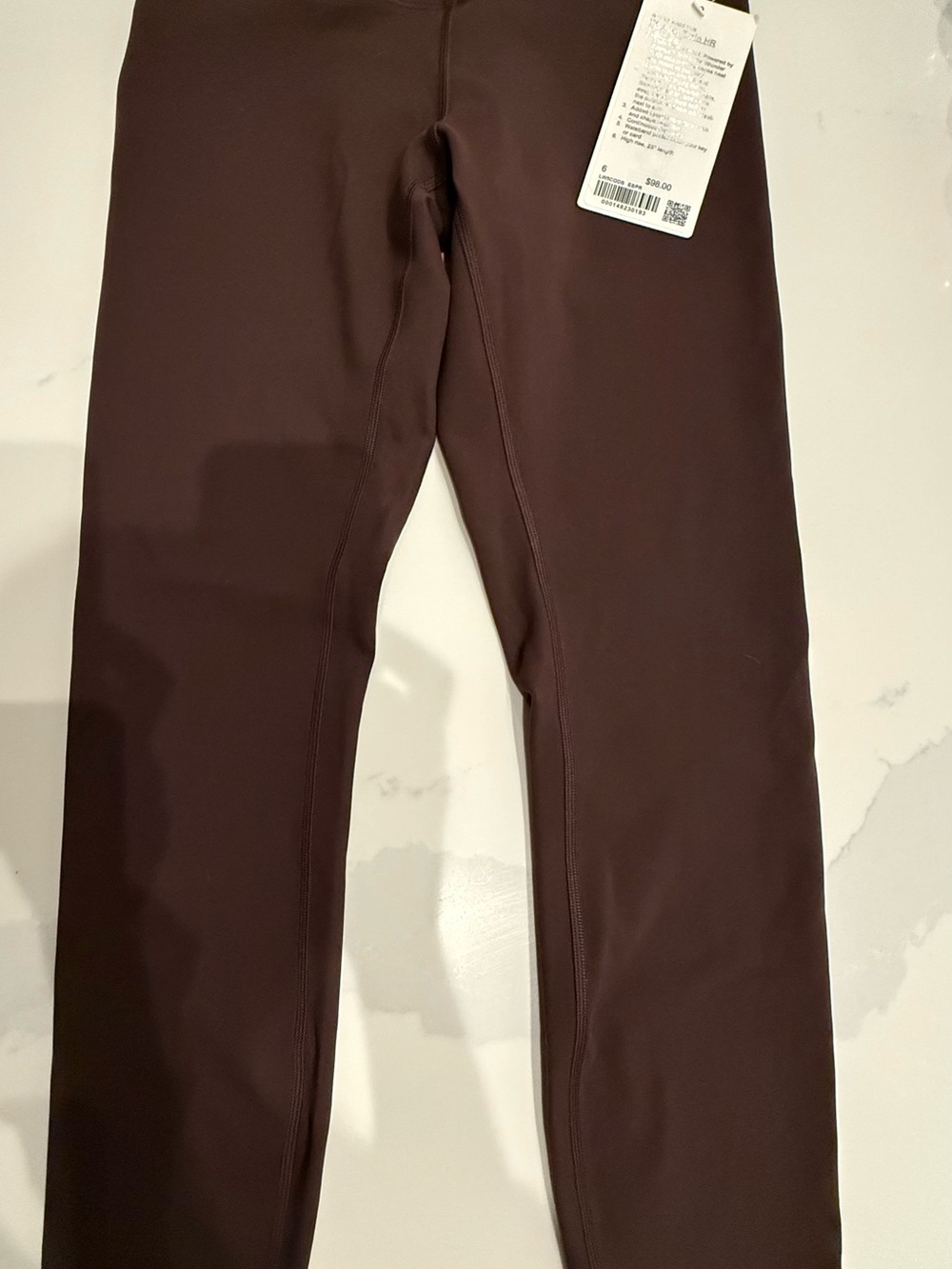 Lululemon NWT espresso wunder train HF tight 25”